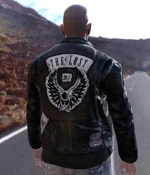  	Johnny GTA The Lost MC Black Leather Jacket