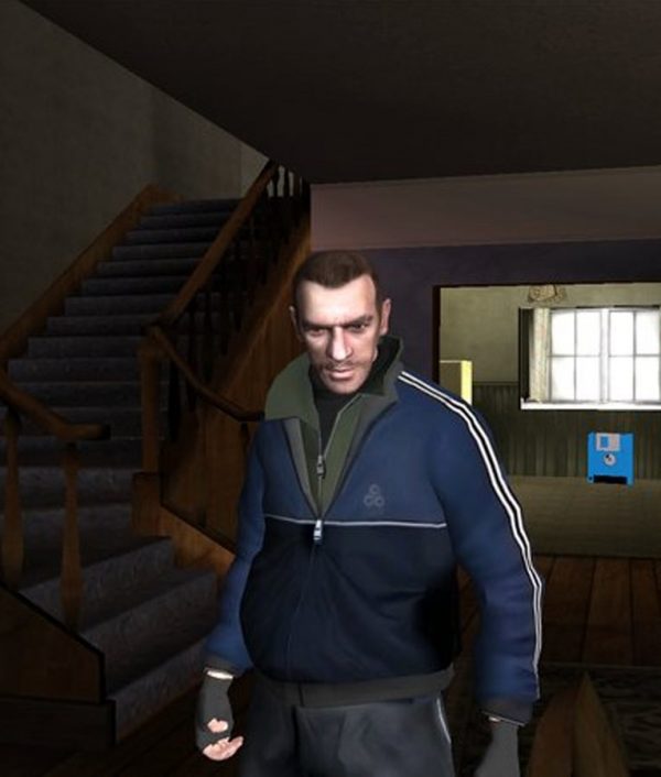 GTA IV Niko Bellic Blue Satin Bomber Jacket GTA IV Niko Bellic Blue Satin Bomber Jacket