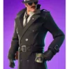  	Fortnite Noir Skin Long Trench Coat