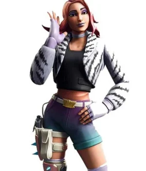  	Fortnite Wilde Black and White Jacket