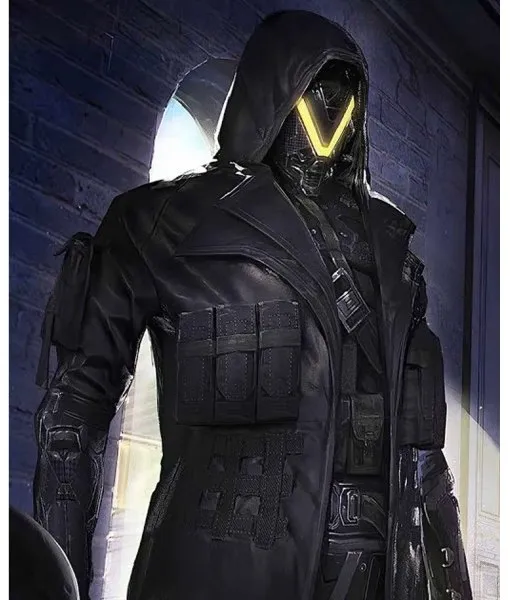 PUBG Season 11 Elite Agent Leather Long Trench Coat PUBG Season 11 Elite Agent Leather Long Trench Coat