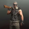 PUBG Biker Shearling Fur Leather Vest PUBG Biker Shearling Fur Leather Vest