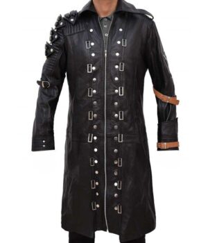  	Playerunknown’s Battlegrounds PUBG Black Trench Coat