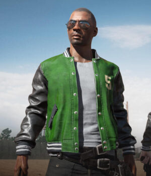  	Pubg 5m Varsity Leather Jacket