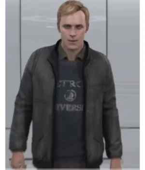  	Simon Jericho Detroit Become Human Bomber Leather Jacket