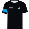  	Detroit Become Human Connor RK800 Black T-shirt