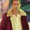  	Ryan Reynolds Spirited Shearling Jacket