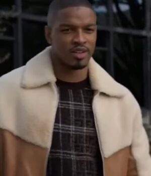  	Power Book II Ghost 2 Bit Faux Fur Brown Sherpa Jacket