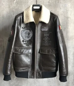  	Jonathan Brown Shearling G-1 Bomber Jacket