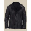  	Carlos Three Pockets Buttoned Closure Shearling Jacket