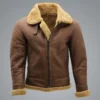  	Morris WW2 Brown SF Bomber Flying Leather Jacket