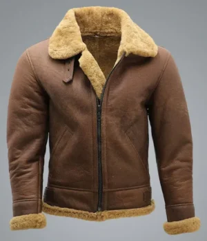  	Morris WW2 Brown SF Bomber Flying Leather Jacket