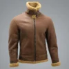  	Morris WW2 Brown SF Bomber Flying Leather Jacket