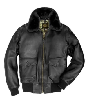  	Mark US Shearling Fur G-1 Bomber Flight Jacket