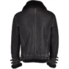  	Bennett Black Belted SF Bomber Leather Jacket