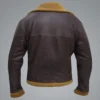  	Carl Flying Aviator Winter SF Bomber Leather Jacket