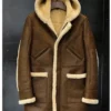  	James Shearling Aviator B3 Leather Jacket