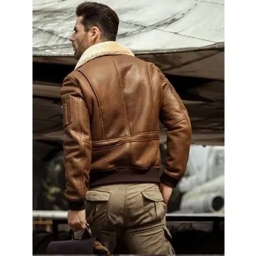 Nelson 13th Squadron Brown Leather G-1 Bomber Jacket Nelson 13th Squadron Brown Leather G-1 Bomber Jacket