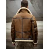  	Adam-B3 Brown Shearling Fur Leather Jacket