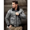  	Alexander Black G1 Bomber Shearling Leather Jacket