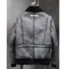  	Alexander Black G1 Bomber Shearling Leather Jacket