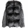 Mens Black Leather Bomber Hooded Parka Fur Jacket Mens Black Leather Bomber Hooded Parka Fur Jacket