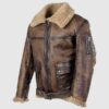  	Arnold Schwarzenegger B6 Aviator Shearling Fur Jacket