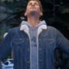 Tell Me Why Tyler Ronan Shearling Fur Denim Jacket Tell Me Why Tyler Ronan Shearling Fur Denim Jacket
