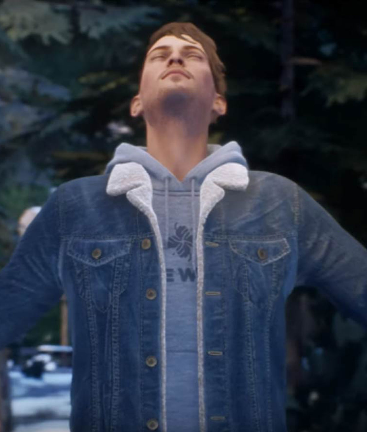 Tell Me Why Tyler Ronan Shearling Fur Denim Jacket Tell Me Why Tyler Ronan Shearling Fur Denim Jacket