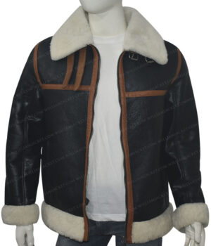  	Scott-SF Bomber Cargo Shearling Fur Jacket