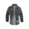  	Persian Karakul Lamb Mink Fur Collar Gray Jacket