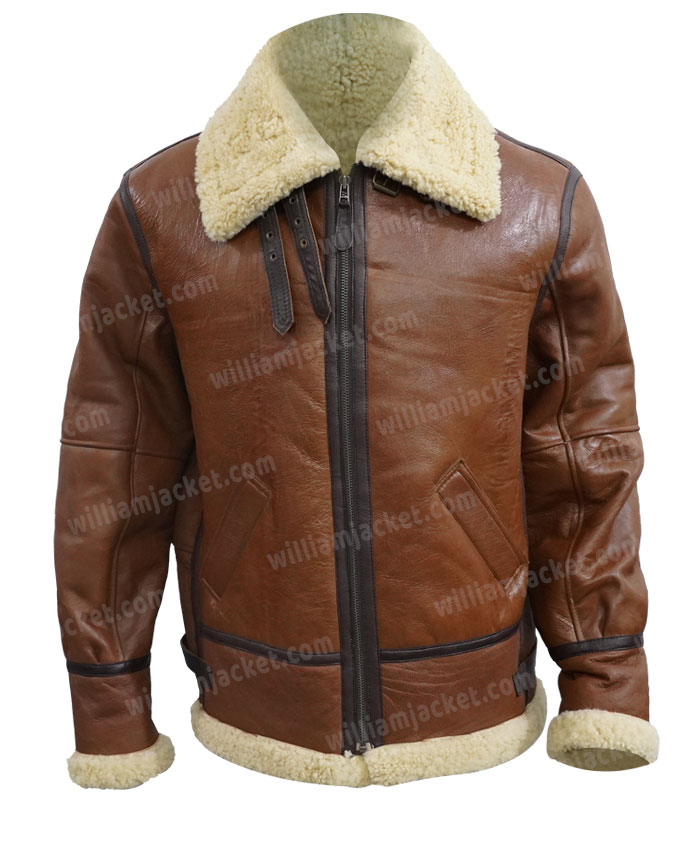 Power Book III Raising Kanan Lou Lou Brown Shearling Jacket Power Book III Raising Kanan Lou Lou Brown Shearling Jacket
