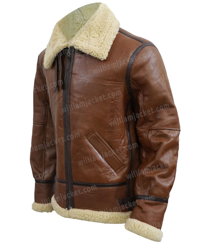 Power Book III Raising Kanan Lou Lou Brown Shearling Jacket Power Book III Raising Kanan Lou Lou Brown Shearling Jacket