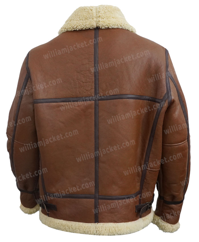 Power Book III Raising Kanan Lou Lou Brown Shearling Jacket Power Book III Raising Kanan Lou Lou Brown Shearling Jacket