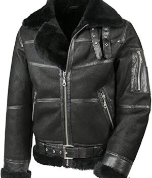  	Adams Aviator B16 Shearling Fur Sheepskin Jacket