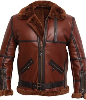  	Moore RAF Aviator British Shearling Jacket