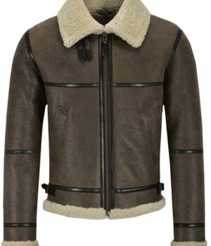  	Vincent Air Force SF Flying Bomber Lambskin Leather Jacket