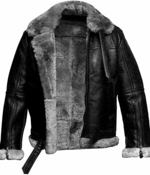  	Carl RAF Aviator SF Bomber Black Jacket