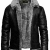  	Carl RAF Aviator SF Bomber Black Jacket