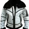  	Todd RAF SF Bomber Flight Aviator White Jacket