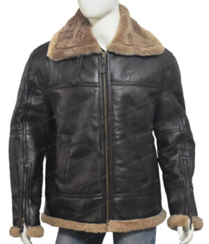  	Robin Sheepskin RAF Pilot WW2 Flying Bomber Jacket