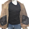  	Robin Sheepskin RAF Pilot WW2 Flying Bomber Jacket