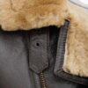  	Alex Brown Shearling Flight Pilot Jacket