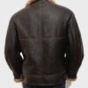  	Alex Brown Shearling Flight Pilot Jacket