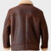  	Clark Shearling Leather Brown Jacket
