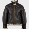  	Jackson-SF Aviator Shearling Leather Jacket