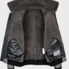  	Robinson Shearling Grey B2 Leather Jacket