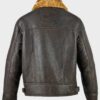  	Davis Shearling Leather Brown Jacket