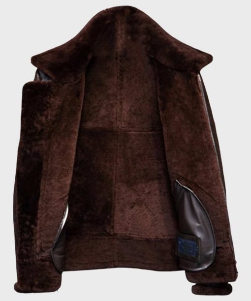 Shawn SF Brown Shearling Leather Jacket Shawn SF Brown Shearling Leather Jacket