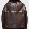 Shawn SF Brown Shearling Leather Jacket Shawn SF Brown Shearling Leather Jacket